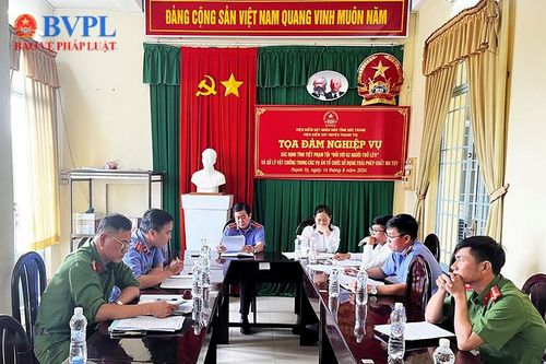 VKSND huyện Thạnh Trị tọa đàm chuyên đề hình sự
