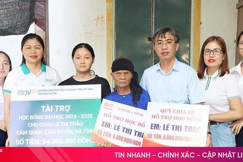 BIDV Hà Tĩnh, Quỹ Chia sẻ tài trợ học bổng đại học cho hoàn cảnh mồ côi