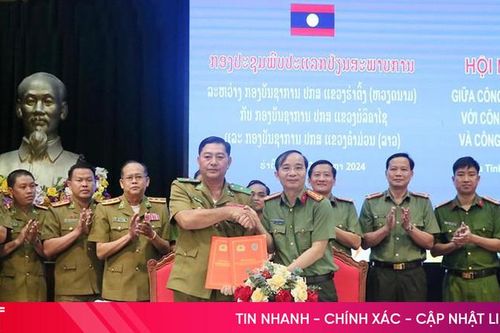 Công an 3 tỉnh Hà Tĩnh - Bolikhămxay - Khăm Muồn ký kết hợp tác thời gian tới