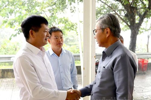 Đoàn đại biểu Đảng, chính quyền tỉnh Luông–Nậm–Thà thăm, làm việc tại Điện Biên