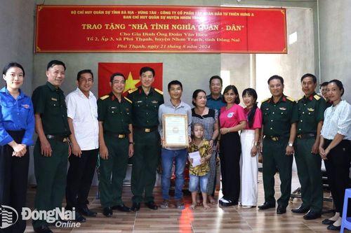 Bàn giao nhà tình nghĩa quân dân nhân kỷ niệm 79 năm Cách mạng tháng Tám, Quốc khánh 2-9
