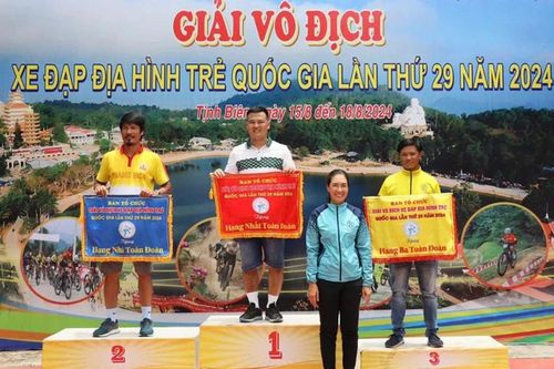 Lào Cai giành giải Nhất toàn đoàn tại Giải Vô địch xe đạp địa hình trẻ quốc gia lần thứ 29
