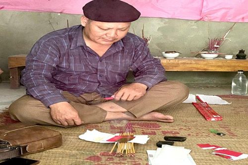 Lễ cầu làng của người Dao Thanh y ở Tân Tiến