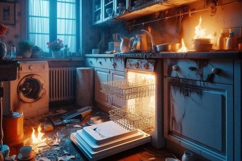 Tự đốt trụi nhà mình chỉ vì bật máy rửa bát rồi đi ngủ