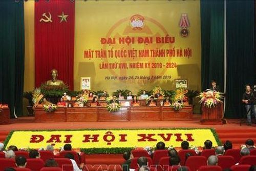 Hôm nay 21-8, khai mạc Đại hội đại biểu Mặt trận Tổ quốc Việt Nam thành phố Hà Nội lần thứ XVIII