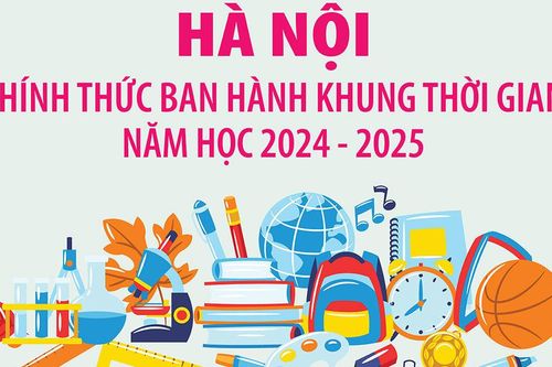 Hà Nội ban hành khung thời gian năm học 2024 - 2025