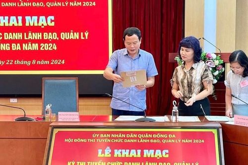 Quận Đống Đa khai mạc kỳ thi tuyển chức danh lãnh đạo, quản lý