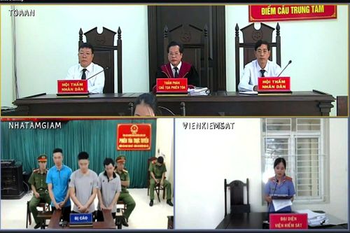 TAND huyện Hậu Lộc tổ chức phiên tòa rút kinh nghiệm trực tuyến, kết nối với 27 điểm cầu