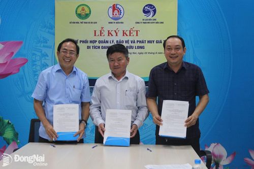 Ký kết quy chế phối hợp quản lý, phát huy giá trị di tích, danh thắng Bửu Long