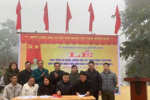 Xây dựng nông thôn mới nâng cao ở Mường Hum