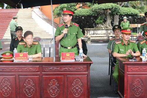 Bộ Công an kiểm tra công tác cảnh sát cơ động năm 2024 đối với Công an tỉnh