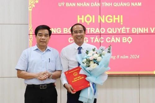 Ông Nguyễn Thanh Tâm giữ chức Giám đốc Sở Xây dựng Quảng Nam