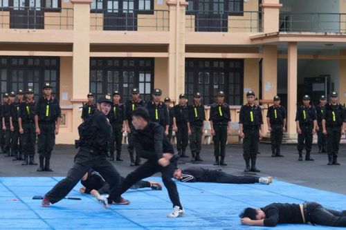 Công an tỉnh tổng duyệt diễn tập các phương án bảo đảm an ninh trật tự phục vụ Hội nghị quốc tế lần thứ 8