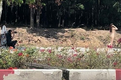 Tình tiết bất ngờ vụ cô gái chụp ảnh khỏa thân trên đường ở Bình Dương