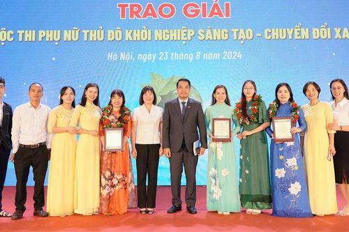 Trao giải cuộc thi 'Phụ nữ Thủ đô khởi nghiệp sáng tạo-chuyển đổi xanh' năm 2024