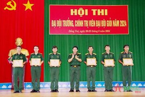 Sư đoàn 309 thi đại đội trưởng, chính trị viên đại đội giỏi năm 2024