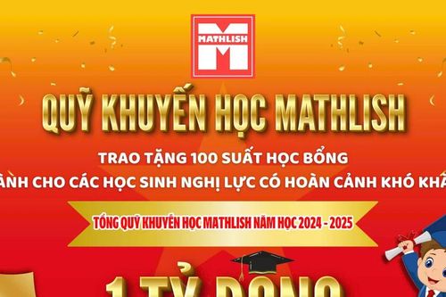 Quỹ khuyến học Mathlish - Yêu thương gửi gắm, học bổng trao tay