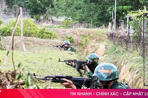 Tổ chức thành công diễn tập chiến thuật Đồn Biên phòng Hòa Hải