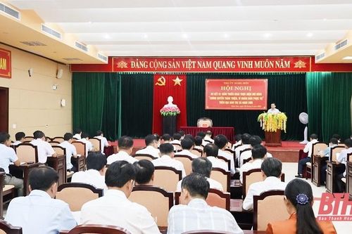 Thị ủy Nghi Sơn sơ kết 1 năm thực hiện mô hình 'Chính quyền thân thiện, vì Nhân dân phục vụ'