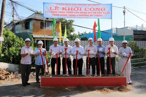 TP. Long Xuyên khởi công xây dựng 2 cây cầu ở phường Mỹ Phước