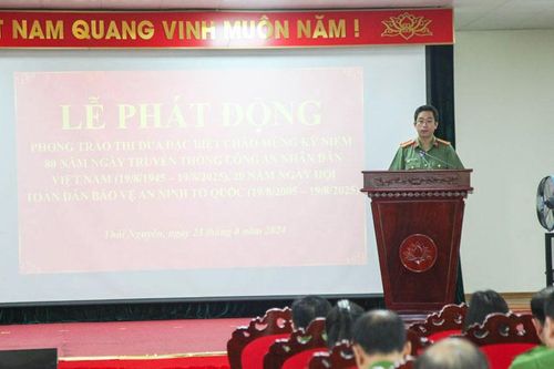 Công an tỉnh Thái Nguyên phát động phong trào thi đua đặc biệt