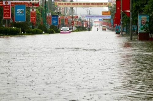 Thái Nguyên: Mưa lớn gây ngập nhiều khu vực