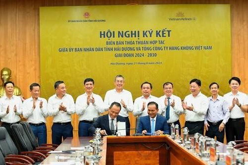 Hải Dương 'bắt tay' Vietnam Airlines trong lĩnh vực hàng không, du lịch