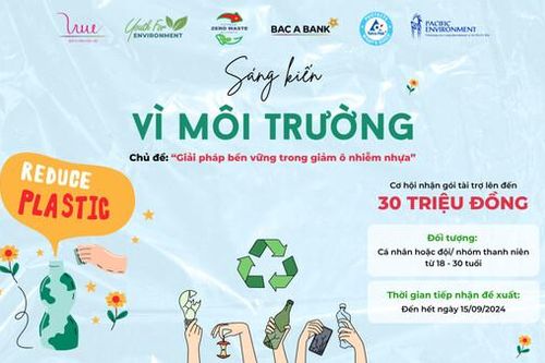 Kêu gọi đề xuất cho Sáng kiến vì Môi trường năm 2024