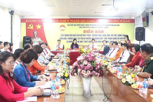 Xây dựng đội ngũ cán bộ Mặt trận uy tín, bản lĩnh, trí tuệ và sáng tạo