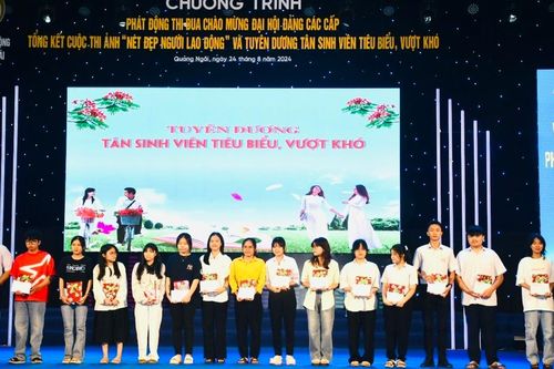 Quảng Ngãi tuyên dương 300 sinh viên tiêu biểu, vượt khó