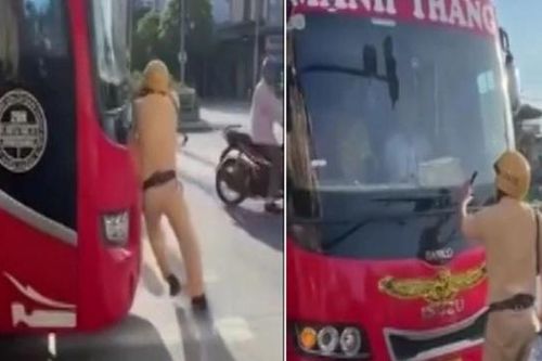 Hải Dương: khởi tố tài xế điều khiển xe khách húc CSGT