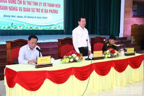 Bí thư Tỉnh ủy Đồng Nai đối thoại với thanh niên hoàn thành nghĩa vụ quân sự