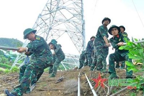 Lực lượng vũ trang tỉnh Nghệ An đồng hành cùng dự án đường dây 500kv mạch 3