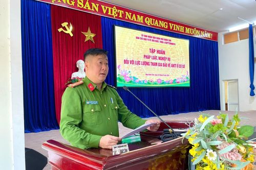 Tập huấn kiến thức nghiệp vụ cơ bản cho lực lượng tham gia bảo vệ an ninh trật tự cơ sở