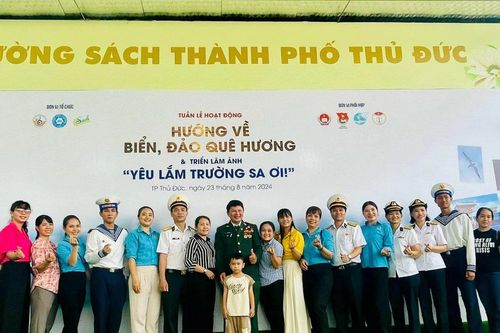 Nhiều hoạt động hướng về biển đảo tại đường sách TP Thủ Đức
