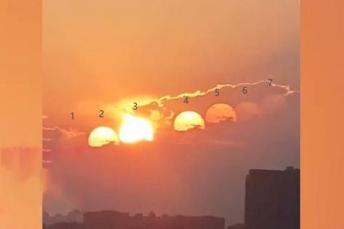 Hiện tượng lạ: '7 mặt trời' xuất hiện cùng lúc trên bầu trời