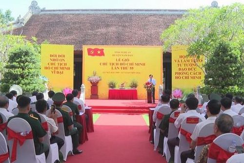 Trang trọng Lễ giỗ Chủ tịch Hồ Chí Minh lần thứ 55 tại Nghệ An