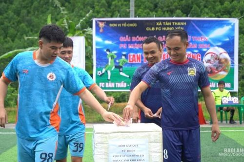 Giải bóng đá thiện nguyện gây quỹ hỗ trợ các hoàn cảnh khó khăn