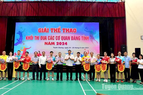 Gần 100 VĐV tham gia Giải thể thao Khối thi đua các cơ quan Đảng tỉnh