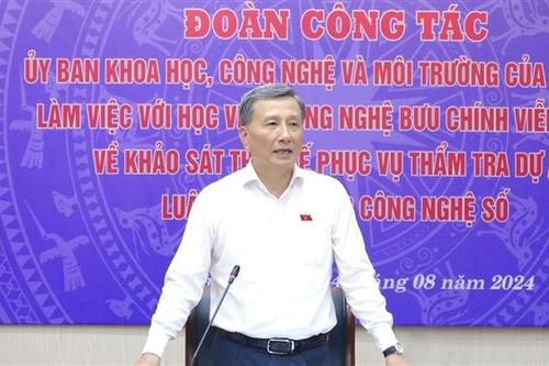 Đoàn khảo sát của Ủy ban Khoa học, Công nghệ và Môi trường làm việc với Học viện Công nghệ bưu chính viễn thông