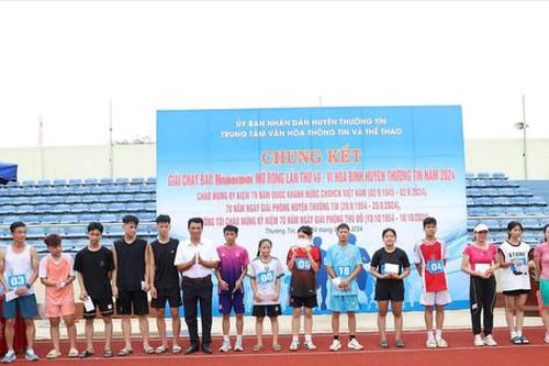 Thường Tín: Gần 150 vận động viên tham gia Giải chạy Báo Hànôịmới mở rộng lần thứ 49