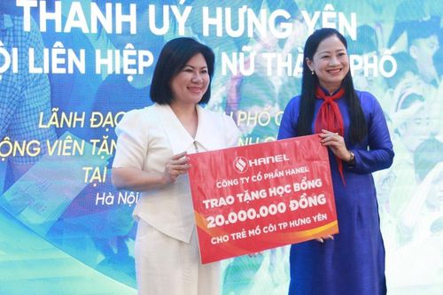 Hanel động viên học sinh hoàn cảnh khó khăn học giỏi TP Hưng Yên