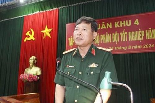 Quân khu 4 khai mạc tập huấn cán bộ phân đội tốt nghiệp năm 2024