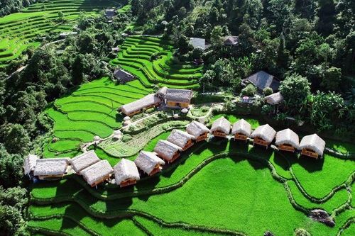 Ruộng bậc thang Hoàng Su Phì: 'Bức tranh' thổ cẩm đầy sắc màu giữa lưng chừng trời