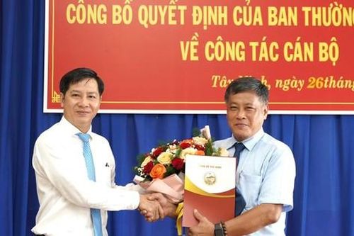 Tây Ninh điều động, bổ nhiệm nhiều cán bộ chủ chốt