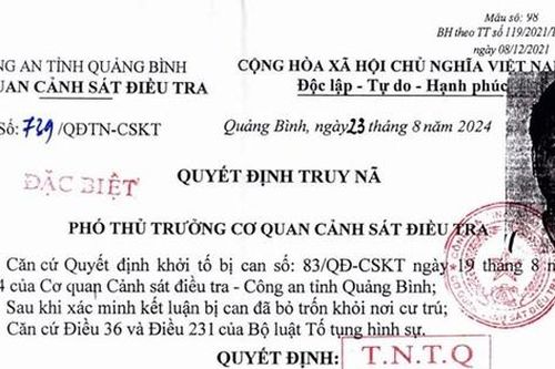 Truy nã đặc biệt Phó tổng giám đốc Cty Newpot Quốc tế về tội lừa đảo