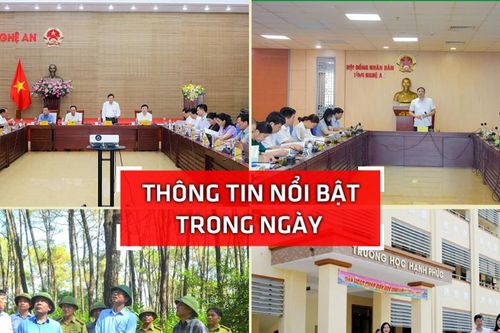 Nghệ An: Thông tin nổi bật ngày 26/8