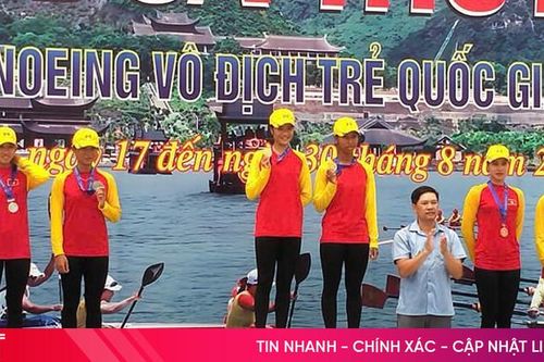 Hà Tĩnh giành 3 huy chương tại Giải Đua thuyền Vô địch trẻ quốc gia