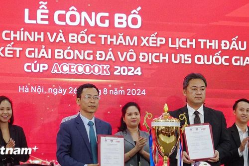 Acecook Việt Nam tiếp tục đồng hành cùng Giải Bóng đá Vô địch U15 Quốc gia