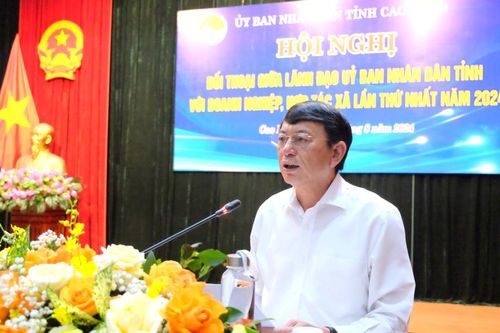 UBND tỉnh đối thoại với doanh nghiệp, hợp tác xã lần thứ nhất năm 2024